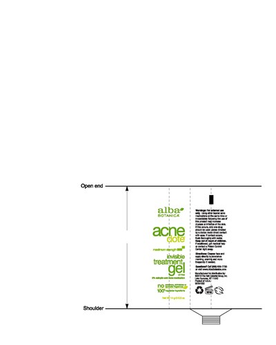 Tube Label (Alba Acnedote Invisible Treatment Gel Tube Label)